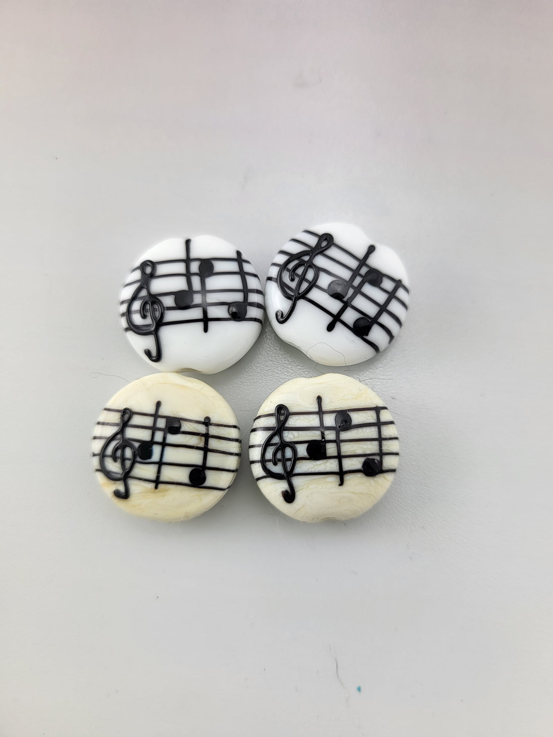 Music Note Lampwork Beads