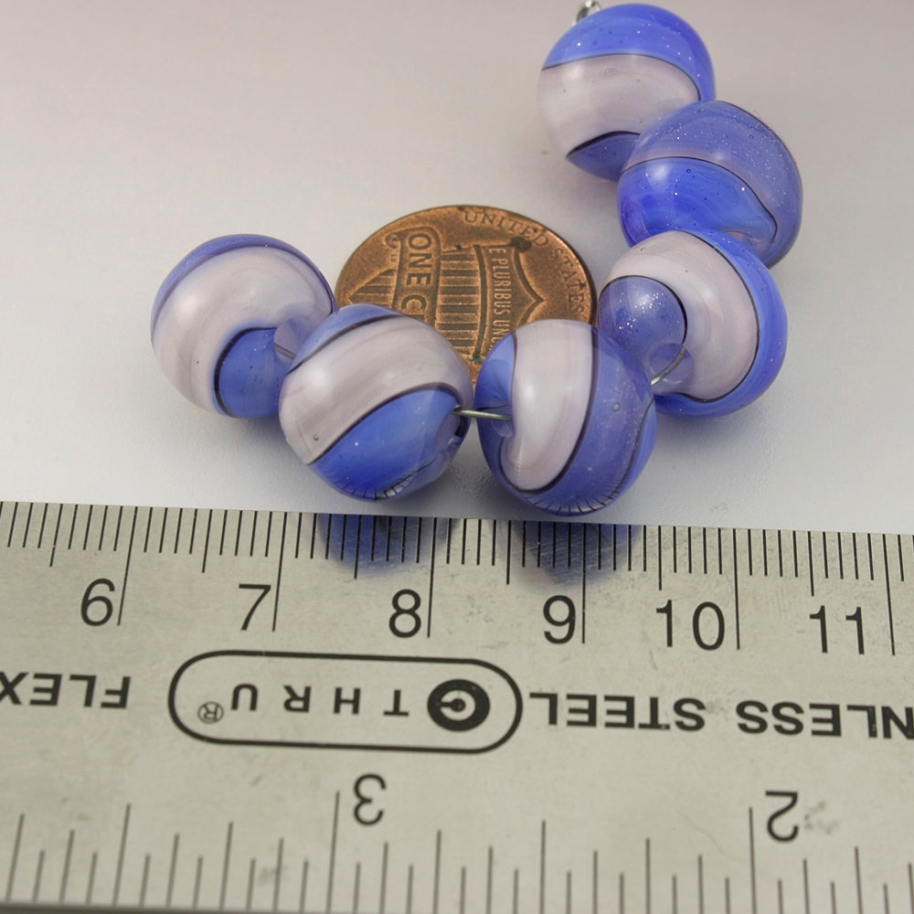 Blue Periwinkle Pink Sparkle Twist Round Set