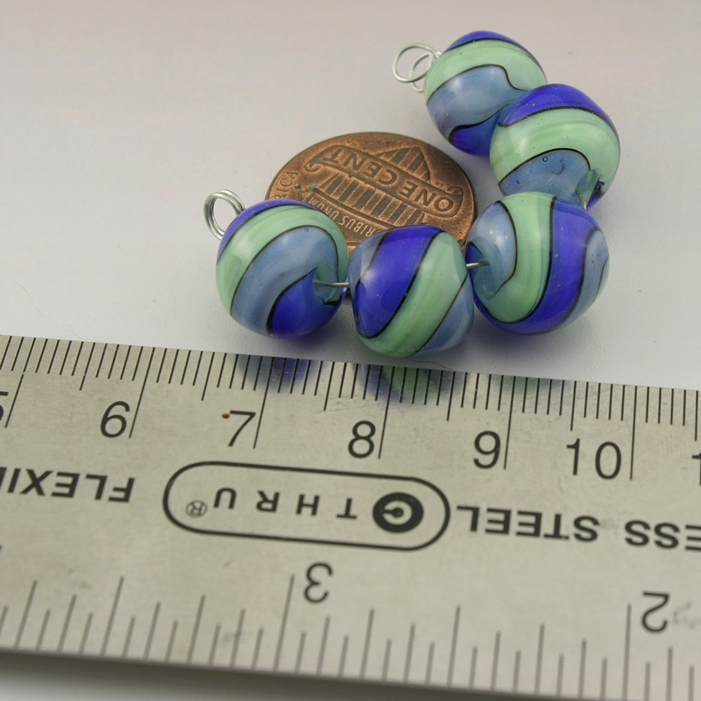 Green Periwinkle BlueSparkle Twist Round Set (Copy)