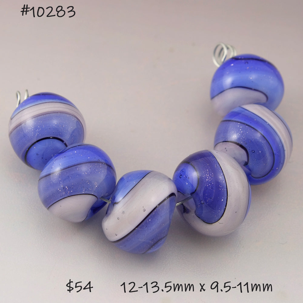 Blue Periwinkle Pink Sparkle Twist Round Set