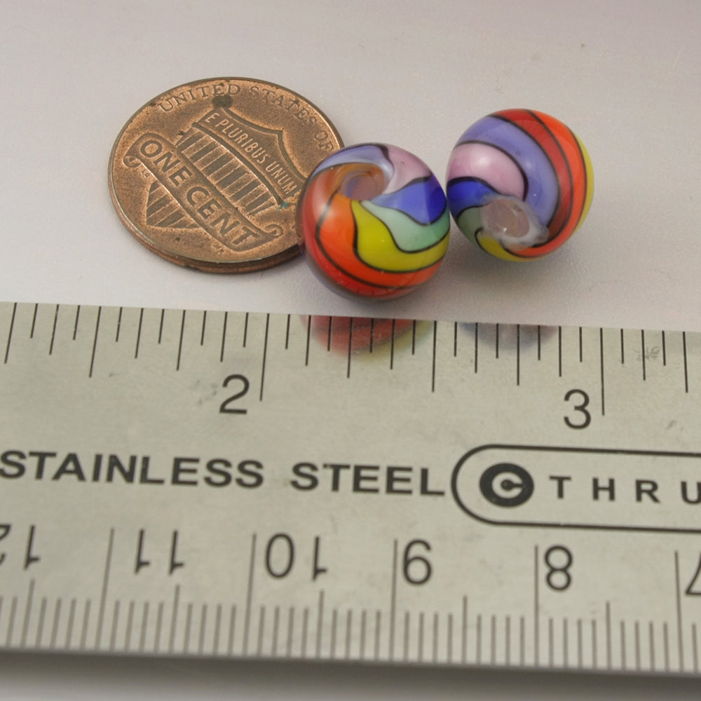 Rainbow Twist Round Pair