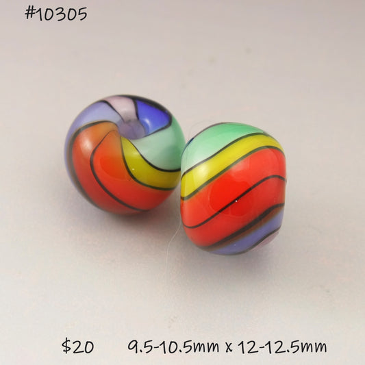 Rainbow Twist Round Pair
