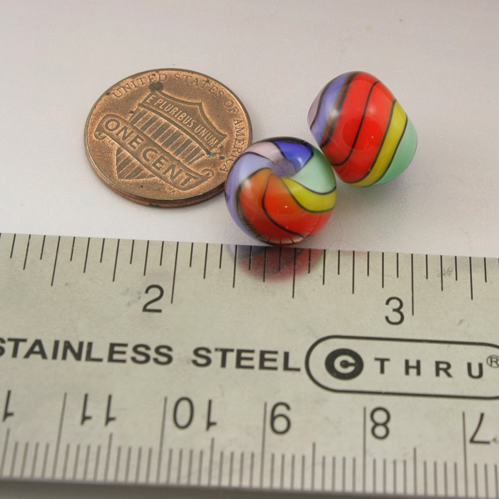 Rainbow Twist Round Pair