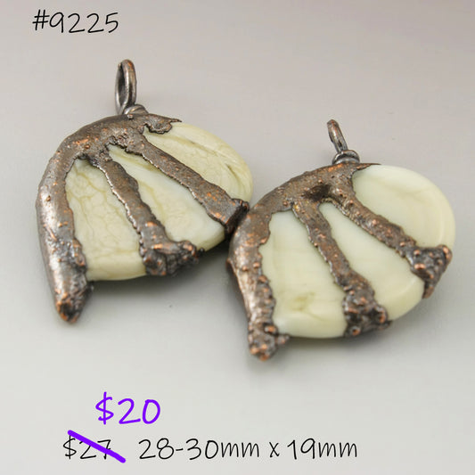 Ivory Batwings with Copper Electroforming