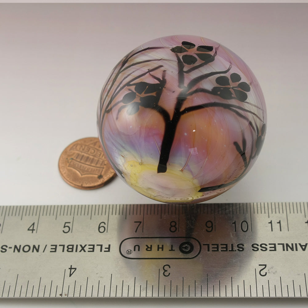 Spring Tree Blossom Silhouette Marble