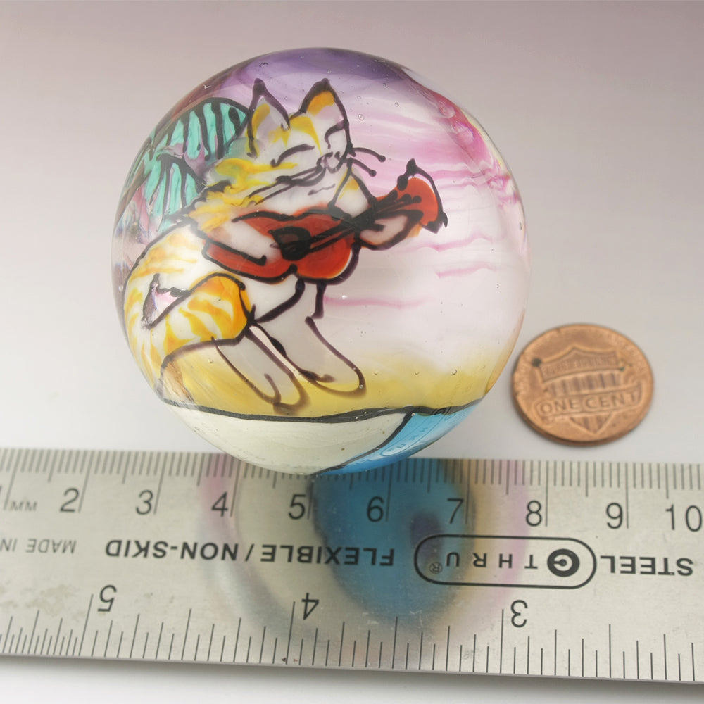 Ukulele Tropical Kitty Marble