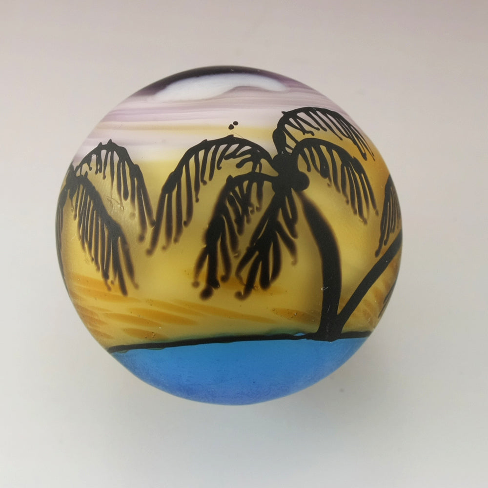 Tropical Palm Tree Silhouette Marble