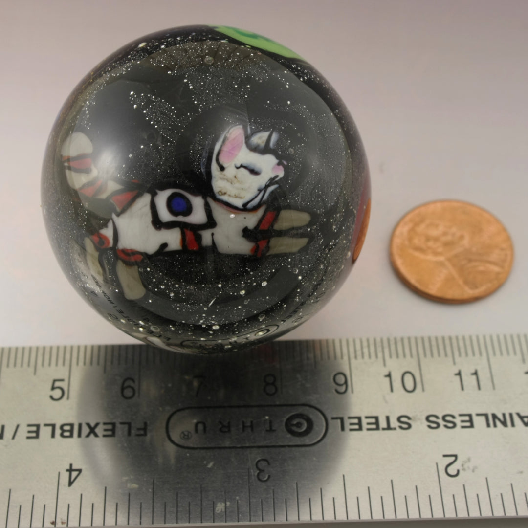 Astronaut Kitty Marble