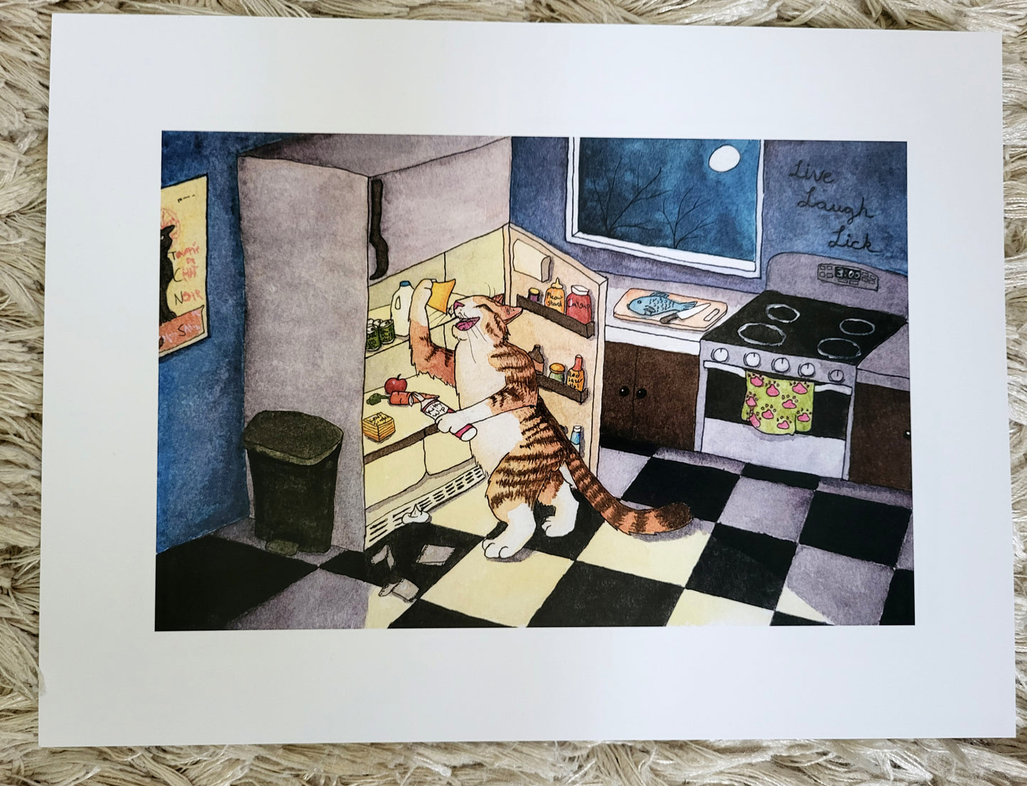 "Midnight Snack" Print 9" x 12"