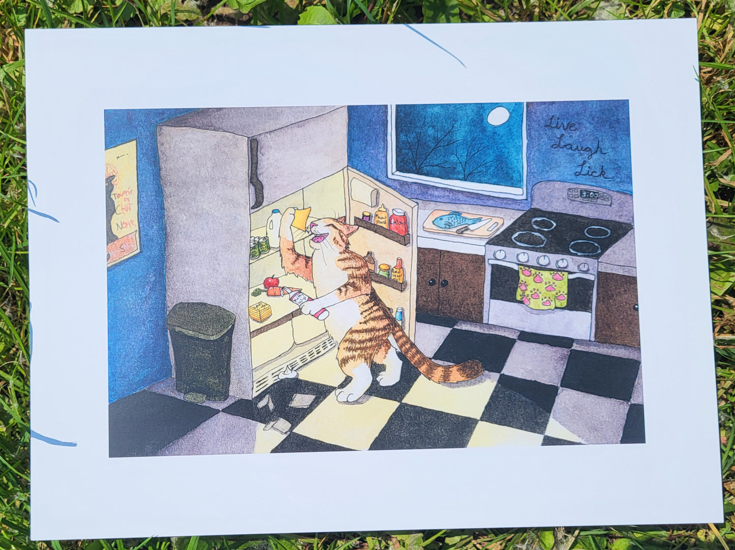 "Midnight Snack" Print 9" x 12"