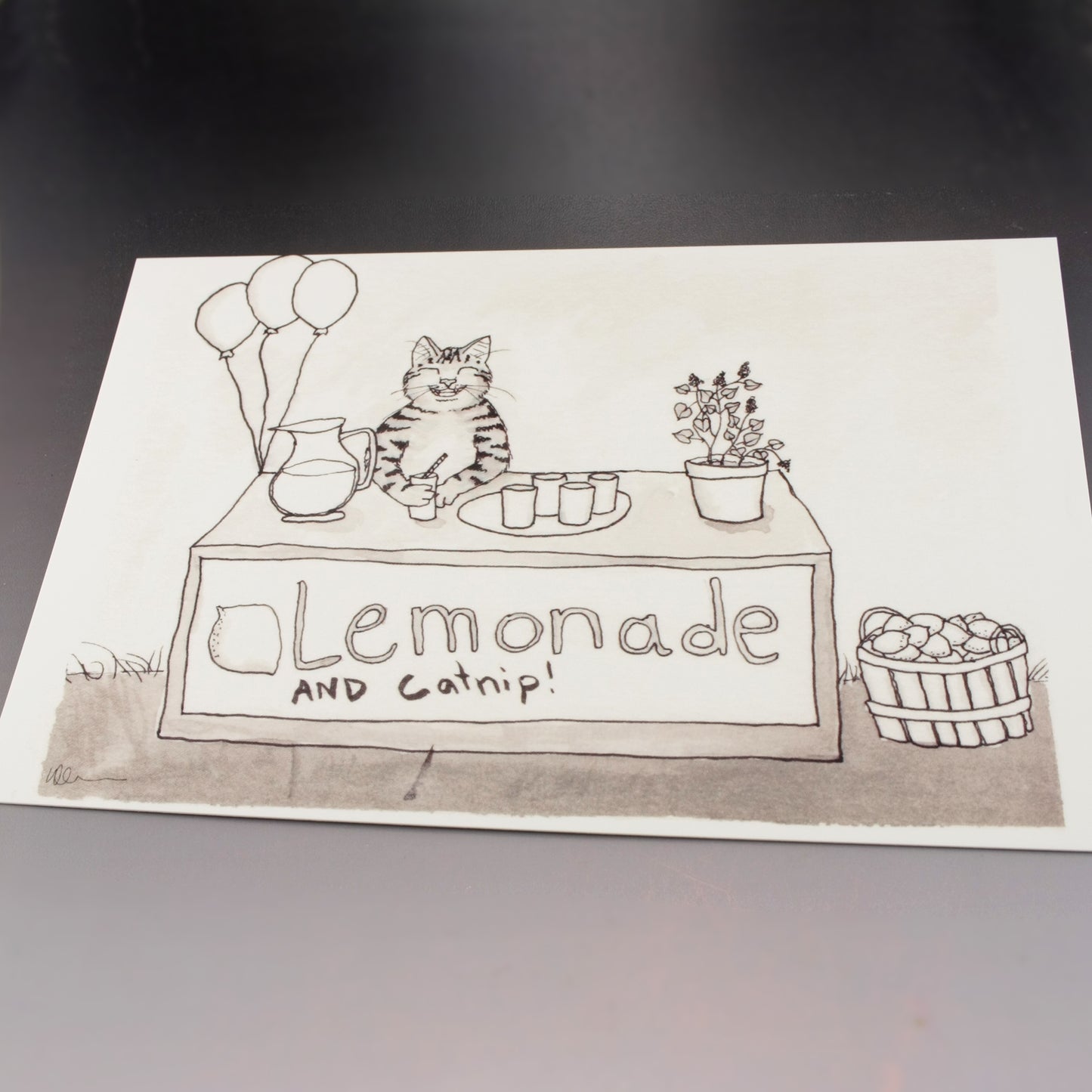 "Sour" Inktober 2021 Postcard Mini Print