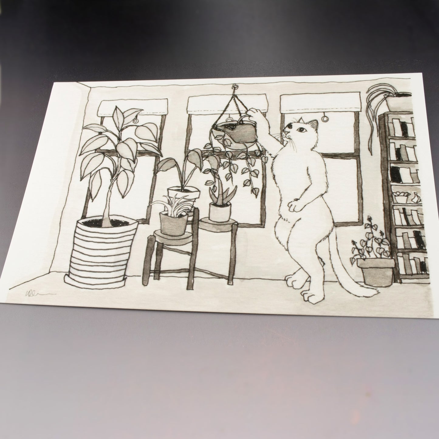 "Sprout" Inktober 2021 Postcard Mini Print