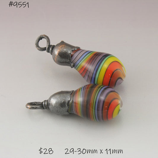 Rainbow Twist Drips with Copper Electroforming
