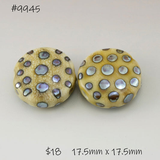 Ivory Lentils with Metallic Polka Dots