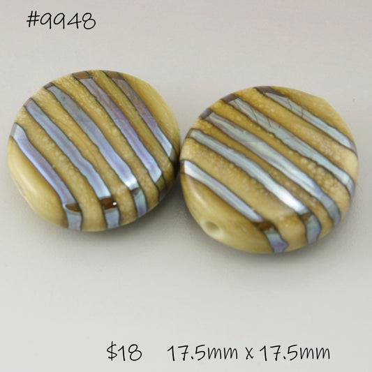 Ivory Lentils with Metallic Stripes
