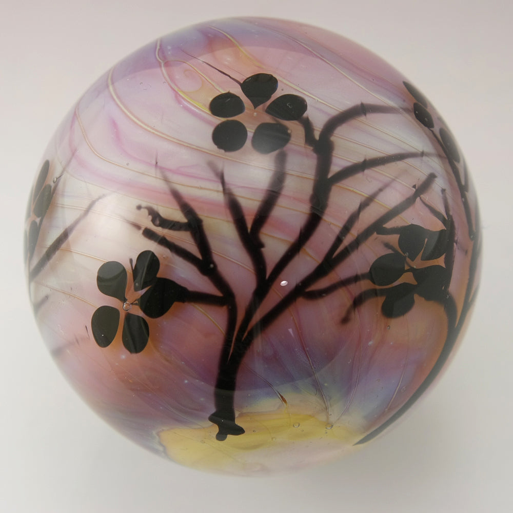 Spring Tree Blossom Silhouette Marble