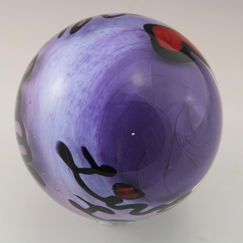 "Live, Laugh, Leave me Alone" Purple Marble