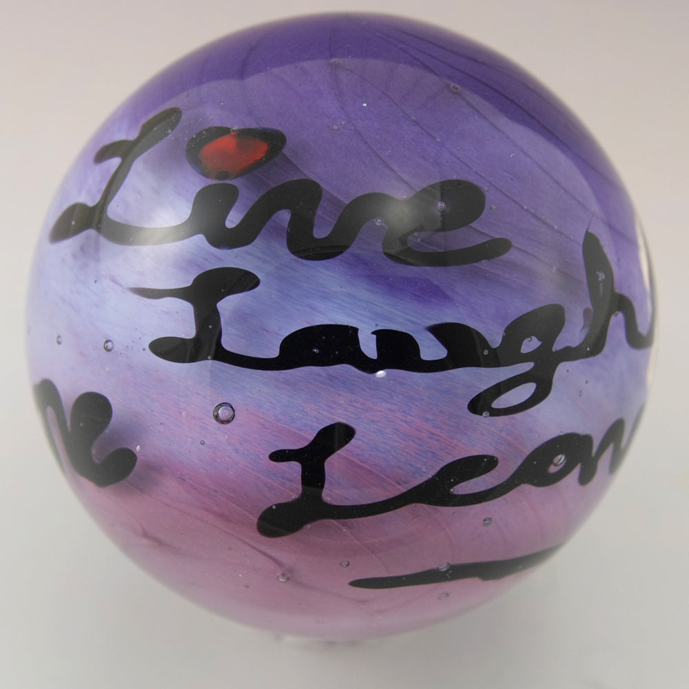 "Live, Laugh, Leave me Alone" Purple Marble