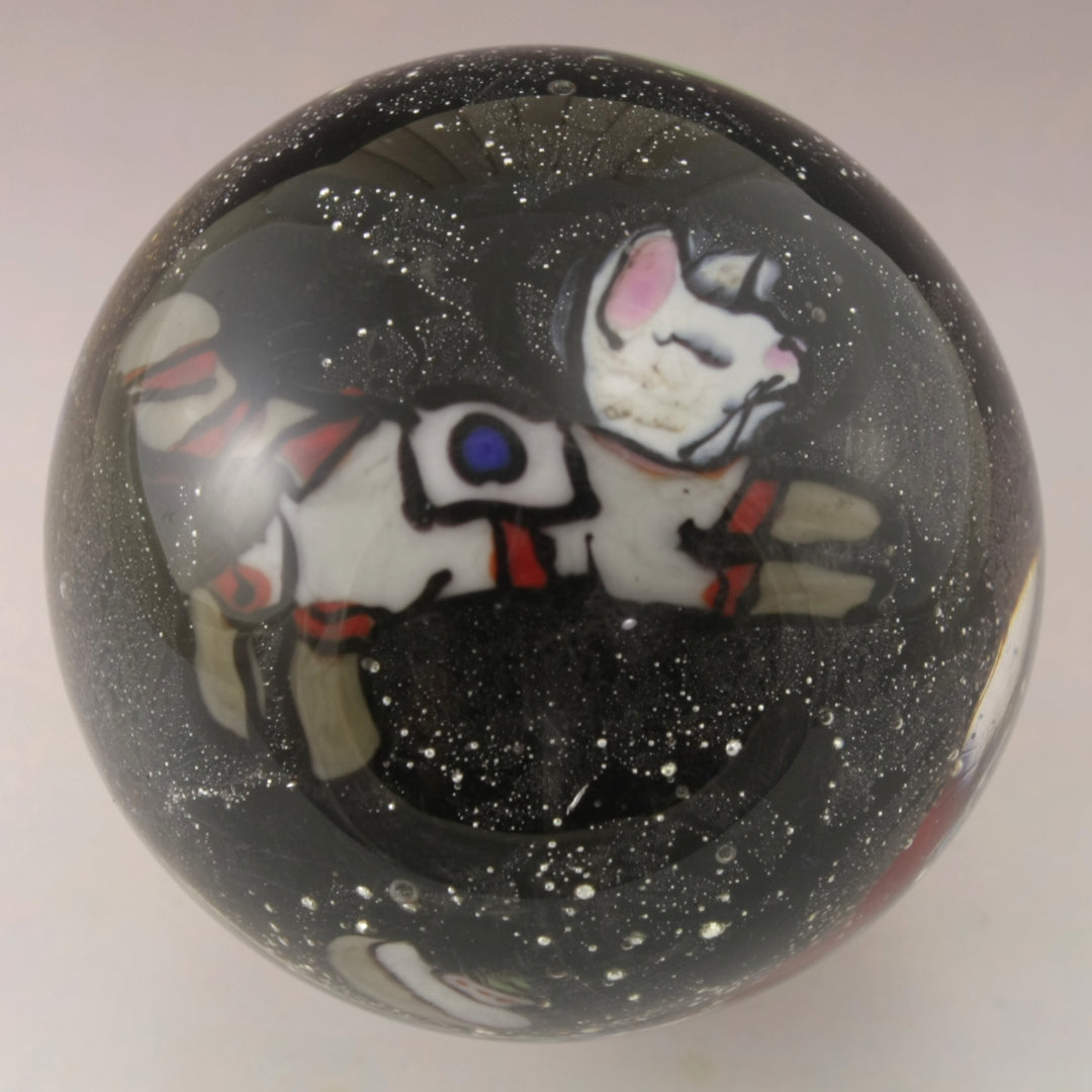 Astronaut Kitty Marble